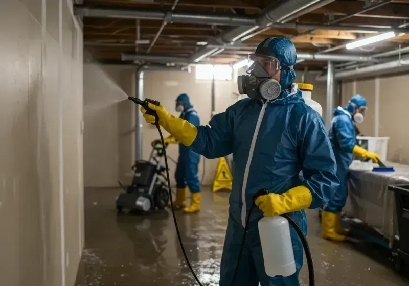 Basement Sanitization and Antimicrobial Treatment process in Salem, SD